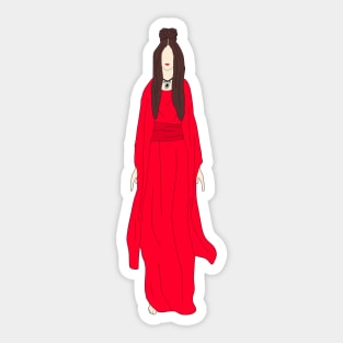 Frozen Red Kimono Sticker